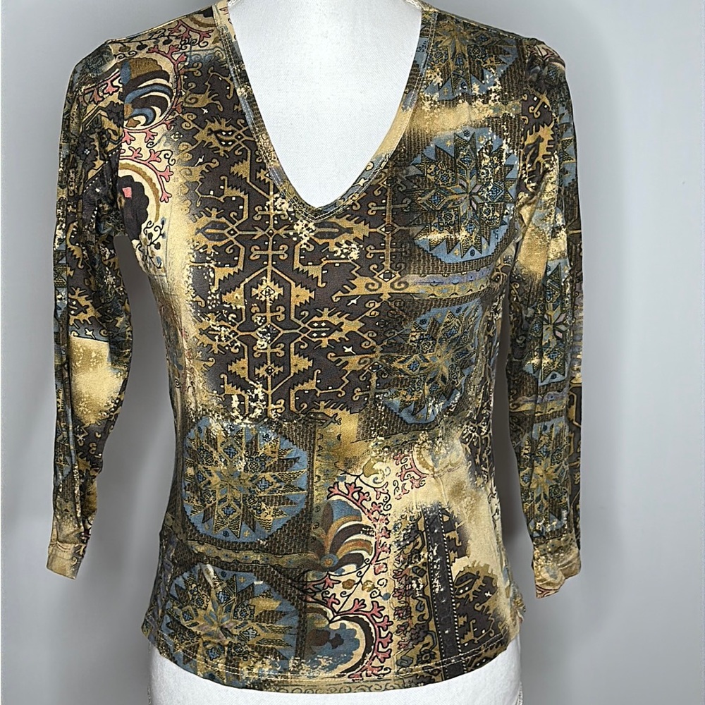 Lynn Ritchie blouse top shirt size XS